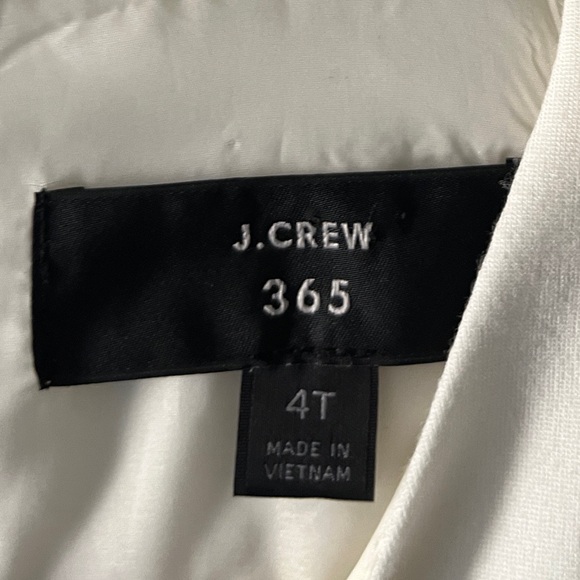 J Crew Colorblock Dress Ivory Navy Size 4T - Picture 13 of 16